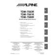 Cover page of ALPINE TDM7580R Owner's Manual