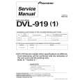 Cover page of PIONEER DVL919/1 Service Manual