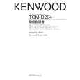 Cover page of KENWOOD TCM-D204 Owner's Manual