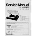 Cover page of TECHNICS SL-1000MK3 Service Manual