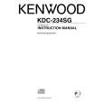 Cover page of KENWOOD KDC-234SG Owner's Manual