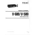 Cover page of TEAC V-580 Service Manual