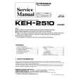 Cover page of PIONEER KEH-2510 X1M/EE Service Manual