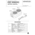 Cover page of KENWOOD KSC-WA62RC Service Manual
