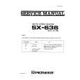 Cover page of PIONEER SX636 Service Manual