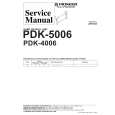 Cover page of PIONEER PDK-5006E/WL Service Manual