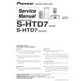Cover page of PIONEER S-HTD7/XJC/E Service Manual
