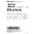 Cover page of PIONEER DV-270-S/LFXJ Service Manual