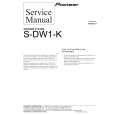 Cover page of PIONEER S-DW1-K Service Manual