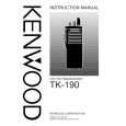 Cover page of KENWOOD TK-190 Owner's Manual