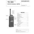 Cover page of KENWOOD TK385 Service Manual