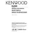 Cover page of KENWOOD EZ500 Owner's Manual
