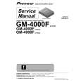 Cover page of PIONEER GM-4000F/XR/ES Service Manual