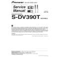 Cover page of PIONEER S-DV390T/SXTW/WL5 Service Manual