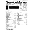 Cover page of TECHNICS SAGX230 Service Manual