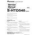 Cover page of PIONEER S-HTD540/XTW/UC Service Manual