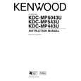 Cover page of KENWOOD KDC-MP443U Owner's Manual