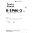 Cover page of PIONEER S-SP50-G/XTW/EU5 Service Manual