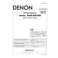 Cover page of DENON DCD-SA100 Service Manual