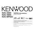 Cover page of KENWOOD KDC-MP922 Owner's Manual