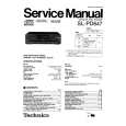 Cover page of TECHNICS SLPD647 Service Manual