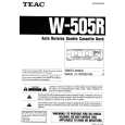 Cover page of TEAC W505R Owner's Manual