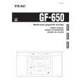 Cover page of TEAC GF650 Owner's Manual