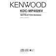 Cover page of KENWOOD KDC-MP4026V Owner's Manual