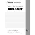 Cover page of PIONEER DBR-S400F Owner's Manual