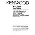 Cover page of KENWOOD KAC-827 Owner's Manual