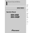 Cover page of PIONEER DEH-2450F/XM/ES Owner's Manual
