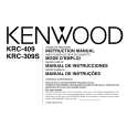 Cover page of KENWOOD KRC309S Owner's Manual