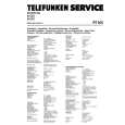 Cover page of TELEFUNKEN RT200 Service Manual