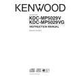 Cover page of KENWOOD KDC-MP5029V Owner's Manual