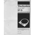 Cover page of TECHNICS SP-15 Owner's Manual
