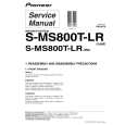 Cover page of PIONEER S-MS800T-LR/XJM/E Service Manual