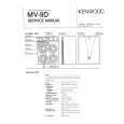 Cover page of KENWOOD MV-9D Service Manual