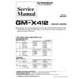 Cover page of PIONEER GMX412 X1R/UC/ES Service Manual