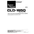 Cover page of PIONEER CLD-1850 Service Manual
