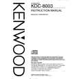 Cover page of KENWOOD KDC-8003 Owner's Manual