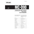 Cover page of TEAC MC-D90 Owner's Manual