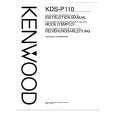 Cover page of KENWOOD KDSP110 Owner's Manual