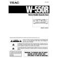 Cover page of TEAC W550R Owner's Manual