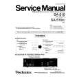 Cover page of TECHNICS SA510/K Service Manual