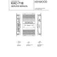 Cover page of KENWOOD KAC7l8 Service Manual