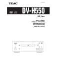 Cover page of TEAC DVH550 Owner's Manual