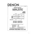 Cover page of DENON D-F07 Service Manual