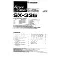 Cover page of PIONEER SX335 Service Manual