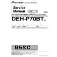 Cover page of PIONEER DEH-P70BT Service Manual