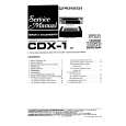 Cover page of PIONEER CDX-1 Service Manual
